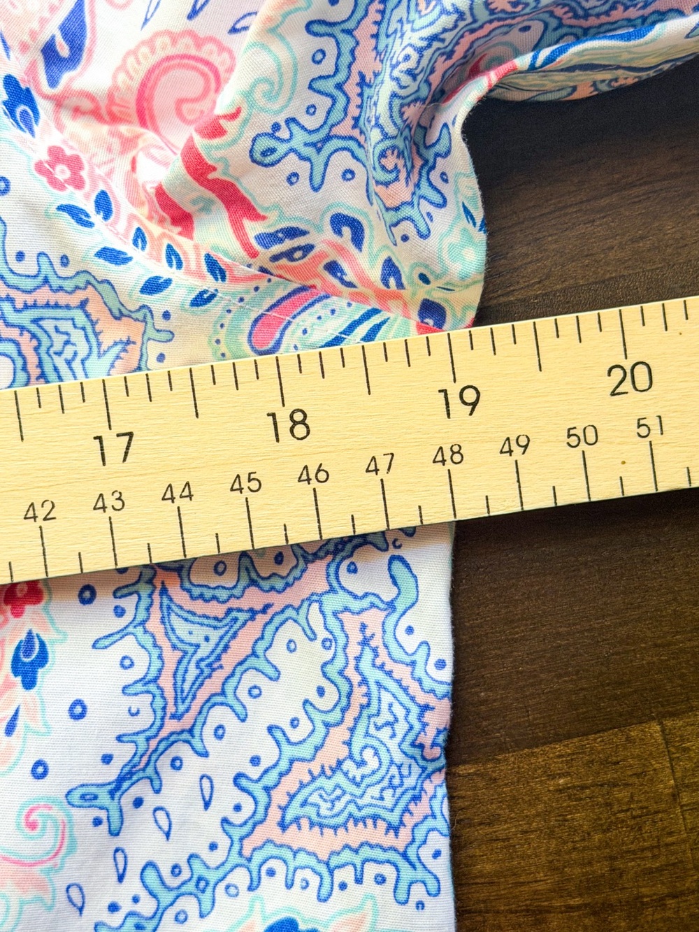 Talbots Petite 10P Paisley Button Down Cotton Stretch Preppy Coastal Luxury EUC - Picture 5 of 7